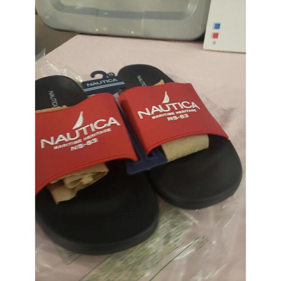 Nautica Men's Size 13 Athletic PORTER Slide Comfort Sandal Shower Slippers #00r - Picture 4 of 16